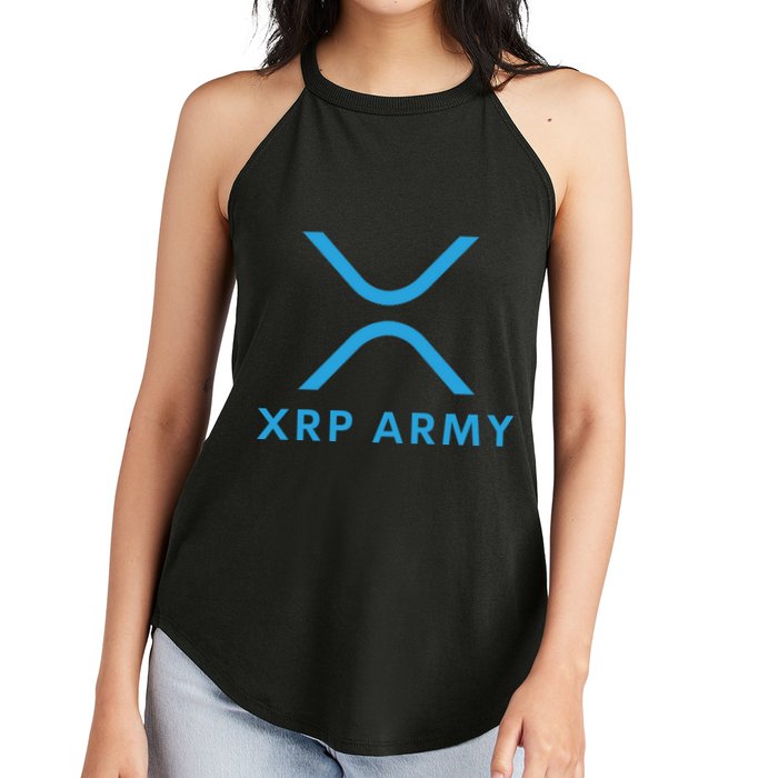 XRP Ripple XRP XRP Army XRP Cryptocurrency XRP Moon XRP Merch XRP Crypto Women's Perfect Tri Rocker Tank