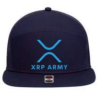XRP Ripple XRP XRP Army XRP Cryptocurrency XRP Moon XRP Merch XRP Crypto 7 Panel Mesh Trucker Snapback Hat