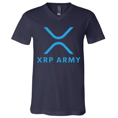 XRP Ripple XRP XRP Army XRP Cryptocurrency XRP Moon XRP Merch XRP Crypto V-Neck T-Shirt