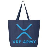 XRP Ripple XRP XRP Army XRP Cryptocurrency XRP Moon XRP Merch XRP Crypto 25L Jumbo Tote
