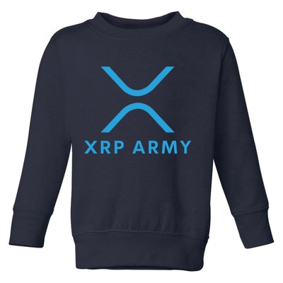 XRP Ripple XRP XRP Army XRP Cryptocurrency XRP Moon XRP Merch XRP Crypto Toddler Sweatshirt
