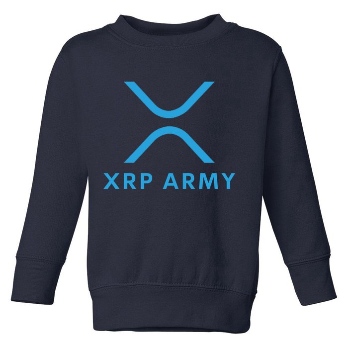 XRP Ripple XRP XRP Army XRP Cryptocurrency XRP Moon XRP Merch XRP Crypto Toddler Sweatshirt