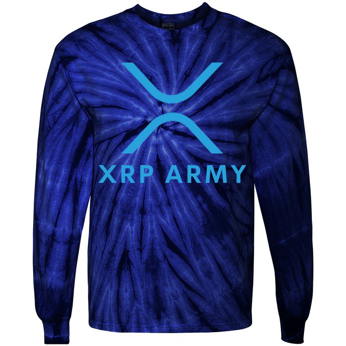 XRP Ripple XRP XRP Army XRP Cryptocurrency XRP Moon XRP Merch XRP Crypto Tie-Dye Long Sleeve Shirt