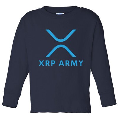 XRP Ripple XRP XRP Army XRP Cryptocurrency XRP Moon XRP Merch XRP Crypto Toddler Long Sleeve Shirt
