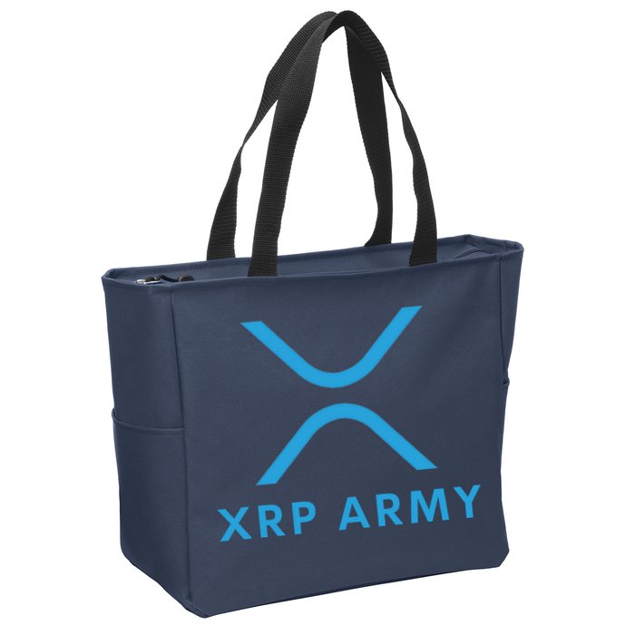 XRP Ripple XRP XRP Army XRP Cryptocurrency XRP Moon XRP Merch XRP Crypto Zip Tote Bag