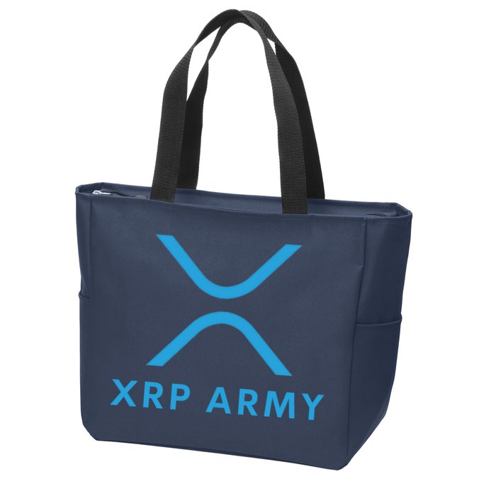 XRP Ripple XRP XRP Army XRP Cryptocurrency XRP Moon XRP Merch XRP Crypto Zip Tote Bag
