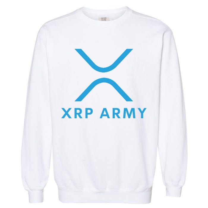 XRP Ripple XRP XRP Army XRP Cryptocurrency XRP Moon XRP Merch XRP Crypto Garment-Dyed Sweatshirt