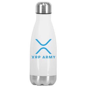 XRP Ripple XRP XRP Army XRP Cryptocurrency XRP Moon XRP Merch XRP Crypto Stainless Steel Insulated Water Bottle