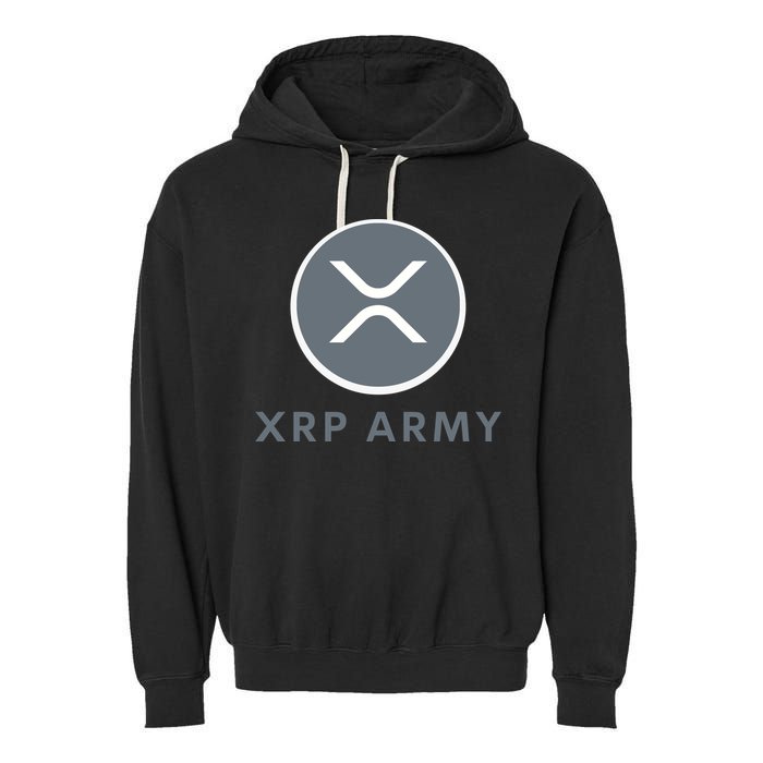 XRP Ripple XRP XRP Merch XRP Army XRP Cryptocurrency XRP Moon XRP Crypto Garment-Dyed Fleece Hoodie