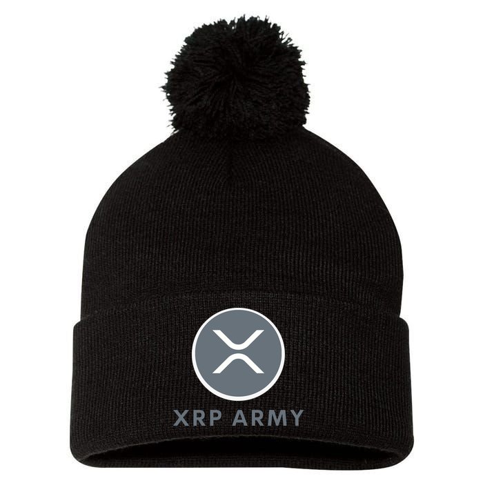 XRP Ripple XRP XRP Merch XRP Army XRP Cryptocurrency XRP Moon XRP Crypto Pom Pom 12in Knit Beanie