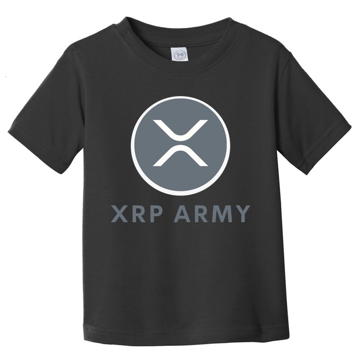 XRP Ripple XRP XRP Merch XRP Army XRP Cryptocurrency XRP Moon XRP Crypto Toddler T-Shirt
