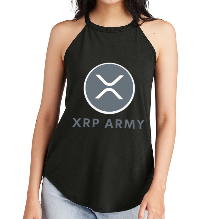 XRP Ripple XRP XRP Merch XRP Army XRP Cryptocurrency XRP Moon XRP Crypto Women's Perfect Tri Rocker Tank