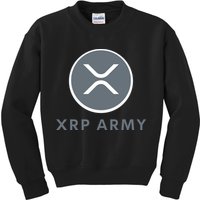 XRP Ripple XRP XRP Merch XRP Army XRP Cryptocurrency XRP Moon XRP Crypto Kids Sweatshirt