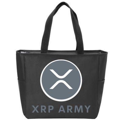 XRP Ripple XRP XRP Merch XRP Army XRP Cryptocurrency XRP Moon XRP Crypto Zip Tote Bag
