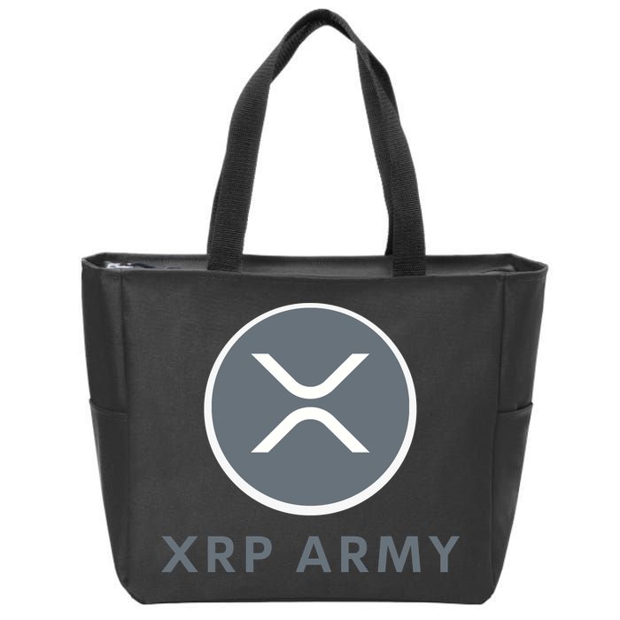XRP Ripple XRP XRP Merch XRP Army XRP Cryptocurrency XRP Moon XRP Crypto Zip Tote Bag