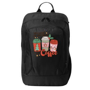 Xmas Shirt All I Want For Christmas Is More Coffee Retro Groovy Funny City Backpack