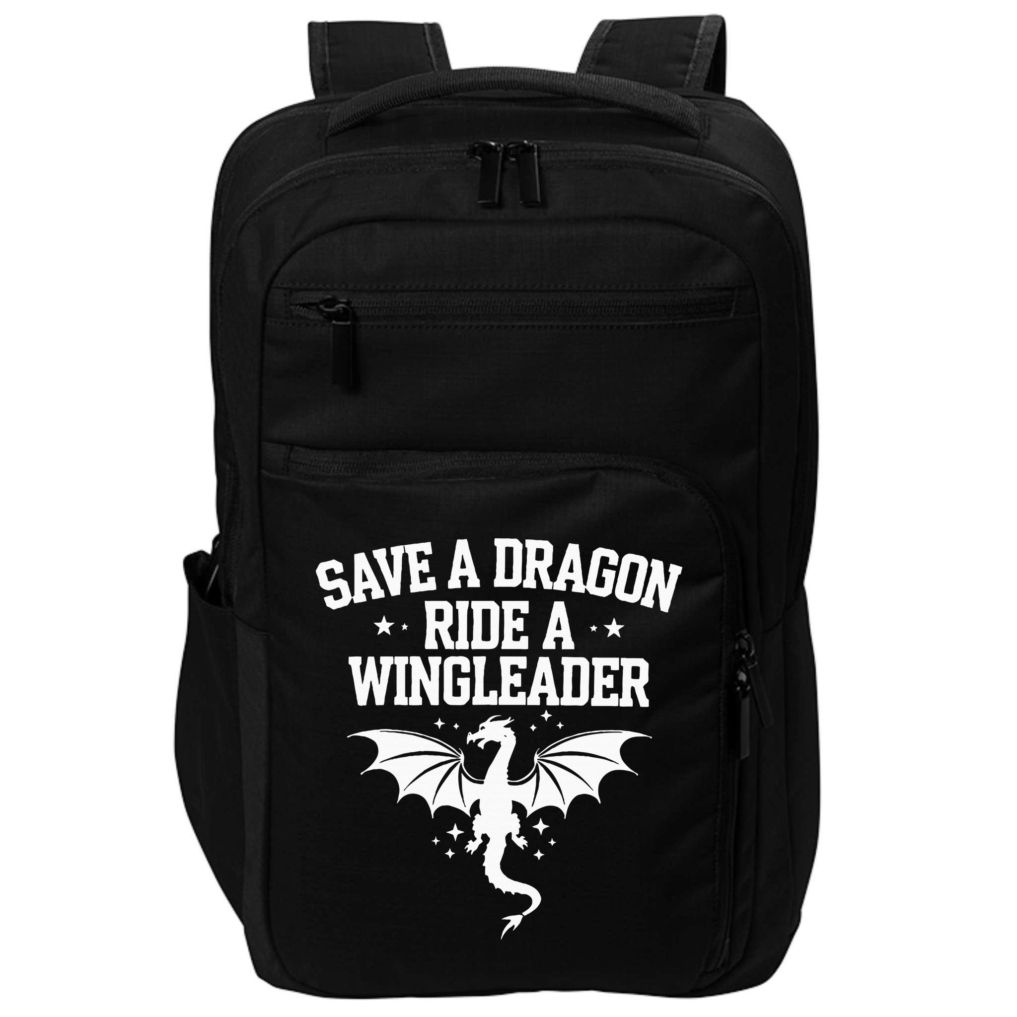Xaddy Save A Dragon Ride A Wingleader 4th Wing Book Lover Impact Tech Backpack