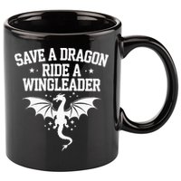 Xaddy Save A Dragon Ride A Wingleader 4th Wing Book Lover 11oz C Handle Ceramic Mug
