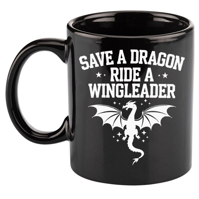 Xaddy Save A Dragon Ride A Wingleader 4th Wing Book Lover 11oz C Handle Ceramic Mug