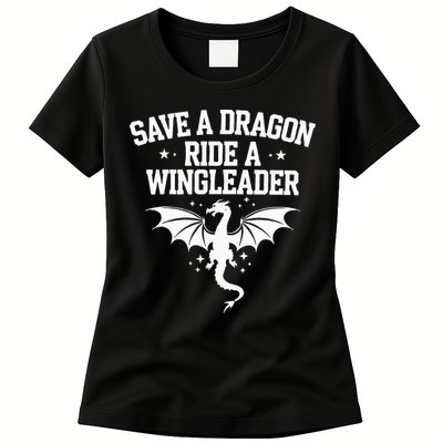 Xaddy Save A Dragon Ride A Wingleader 4th Wing Book Lover Womens T-Shirt