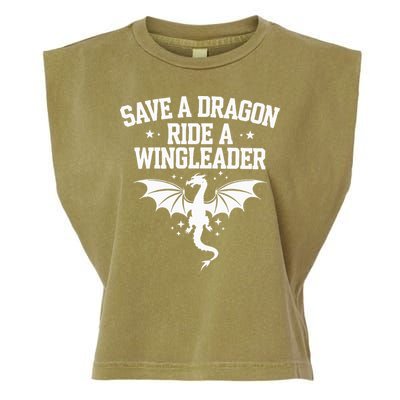 Xaddy Save A Dragon Ride A Wingleader 4th Wing Book Lover Garment-Dyed Women's Muscle Tee