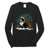 Xmas Saint Bernard Santa On Christmas Saint Bernard Long Sleeve Shirt