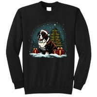 Xmas Saint Bernard Santa On Christmas Saint Bernard Sweatshirt