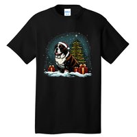 Xmas Saint Bernard Santa On Christmas Saint Bernard Tall T-Shirt