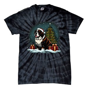 Xmas Saint Bernard Santa On Christmas Saint Bernard Tie-Dye T-Shirt