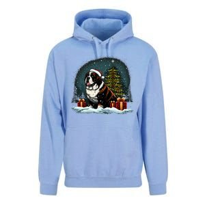 Xmas Saint Bernard Santa On Christmas Saint Bernard Unisex Surf Hoodie