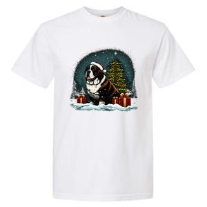 Xmas Saint Bernard Santa On Christmas Saint Bernard Garment-Dyed Heavyweight T-Shirt