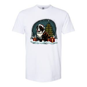 Xmas Saint Bernard Santa On Christmas Saint Bernard Softstyle CVC T-Shirt