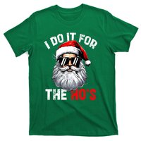 Xmas Santa Face I Do It For The Hos Funny Inappropriate Christmas Gift T-Shirt