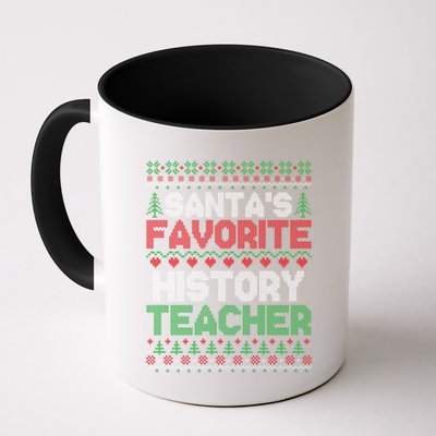 Xmas SantaS Favorite History Teacher Ugly Christmas Sweater Meaningful Gift Mug
