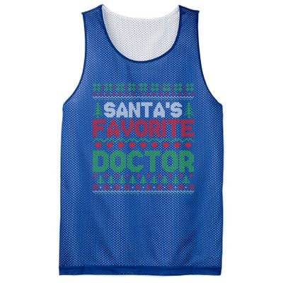 Xmas SantaS Favorite Doctor Funny Ugly Christmas Sweater Gift Mesh Reversible Basketball Jersey Tank