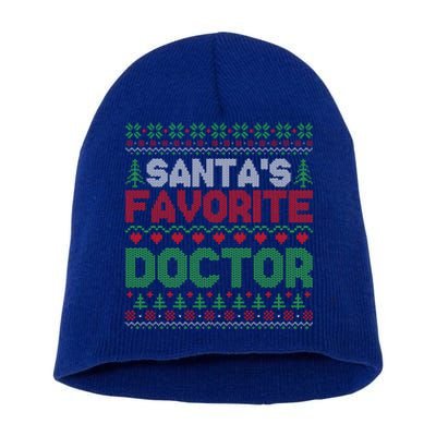 Xmas SantaS Favorite Doctor Funny Ugly Christmas Cute Gift Short Acrylic Beanie