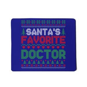 Xmas SantaS Favorite Doctor Funny Ugly Christmas Gift Mousepad