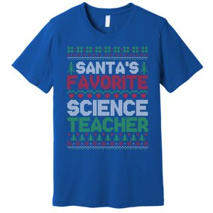 Xmas SantaS Favorite Science Teacher Ugly Christmas Sweater Gift Premium T-Shirt