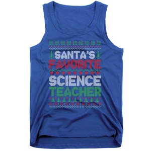 Xmas SantaS Favorite Science Teacher Ugly Christmas Sweater Gift Tank Top