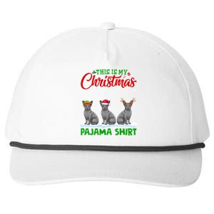 Xmas Santa Hat Reindeer Sphynx Dog Christmas Snapback Five-Panel Rope Hat