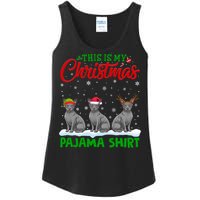 Xmas Santa Hat Reindeer Sphynx Dog Christmas Ladies Essential Tank