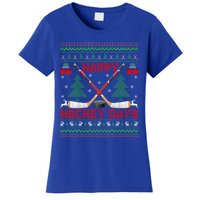 Xmas Sweater Happy Hockeydays Ugly Ice Hockey Christmas Gift Women's T-Shirt