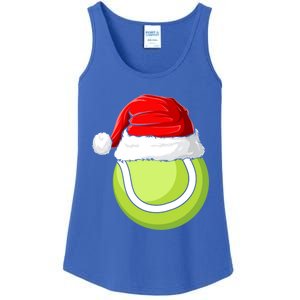 Xmas Santa Hat Christmas Tennis Funny Gift Ladies Essential Tank