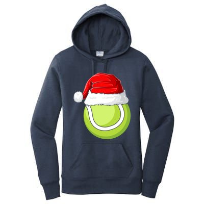 Xmas Santa Hat Christmas Tennis Funny Gift Women's Pullover Hoodie