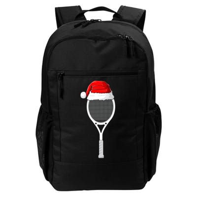 Xmas Santa Hat Tennis Racket Christmas Tennis Cool Gift Backpack