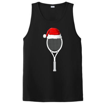 Xmas Santa Hat Tennis Racket Christmas Tennis Cool Gift PosiCharge Competitor Tank