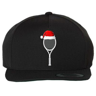 Xmas Santa Hat Tennis Racket Christmas Tennis Cool Gift Wool Snapback Cap