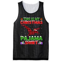 Xmas Santa Hat This Is My Pterodactyl Christmas Pajama Mesh Reversible Basketball Jersey Tank