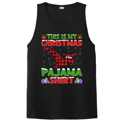 Xmas Santa Hat This Is My Pterodactyl Christmas Pajama PosiCharge Competitor Tank