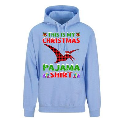 Xmas Santa Hat This Is My Pterodactyl Christmas Pajama Unisex Surf Hoodie